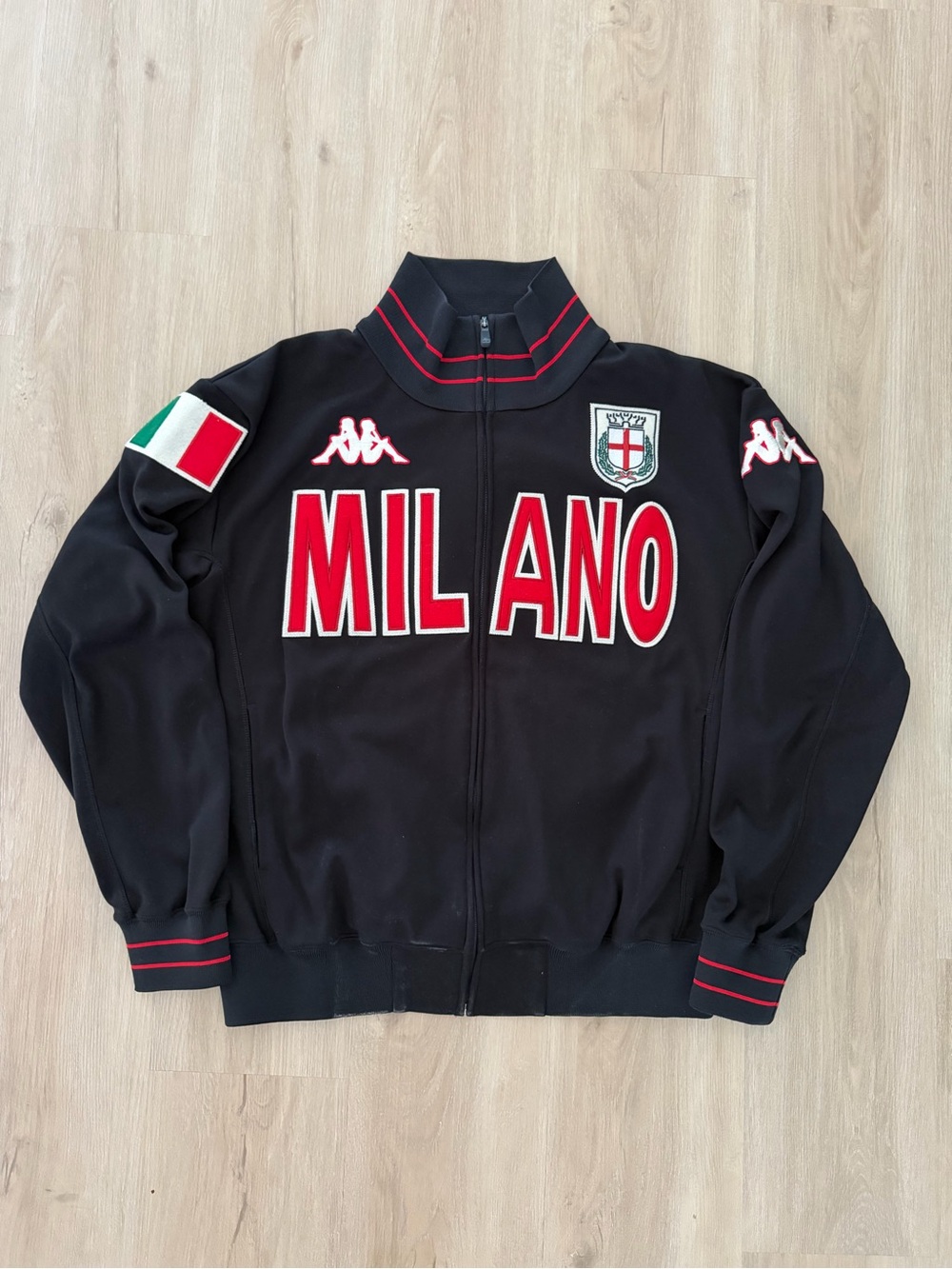 Vintage Kappa Milano Zip Up Sweater, Size Large
